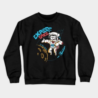 Teddy Bear Astronaut Crewneck Sweatshirt